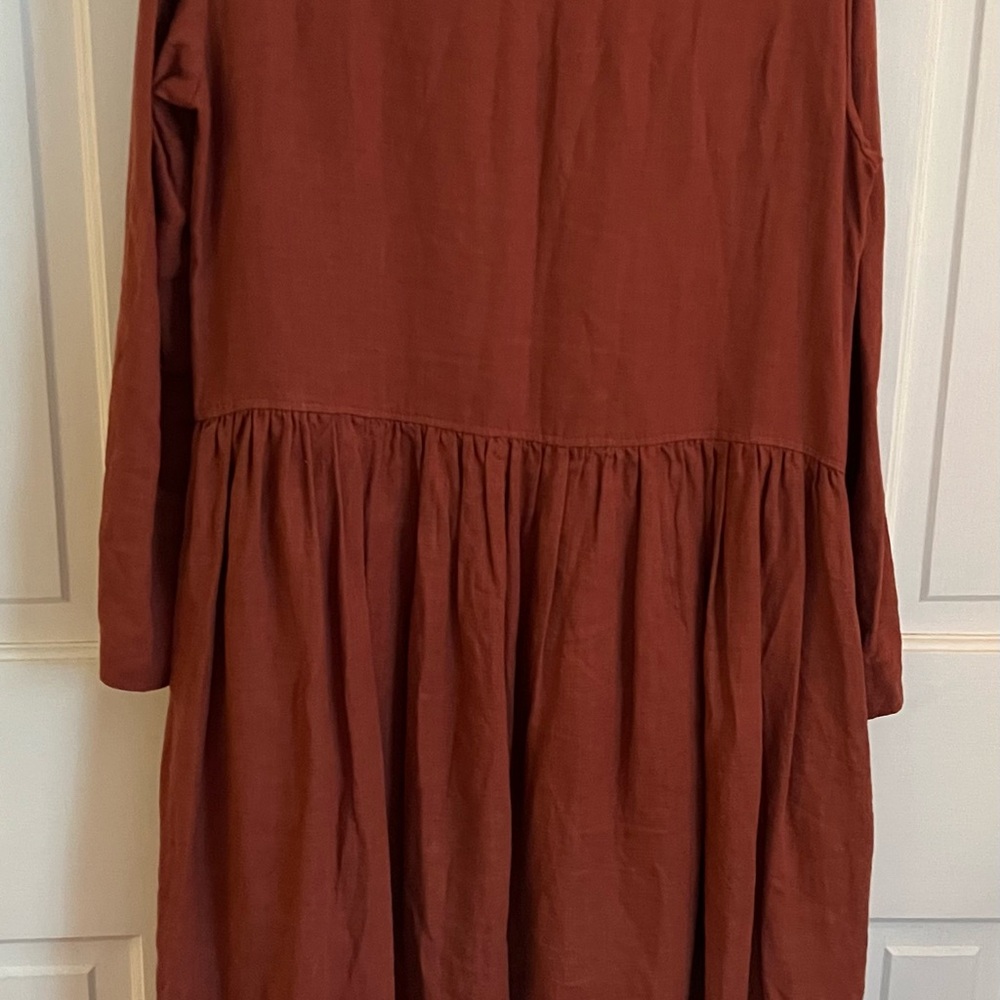 Linenfox Rust Dress - Picture 3 of 7